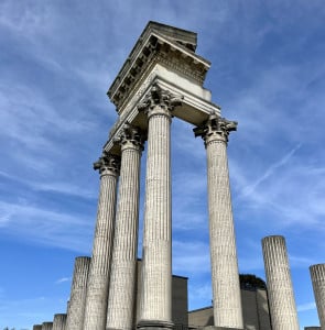 Reste eines alten Tempels in Xanten