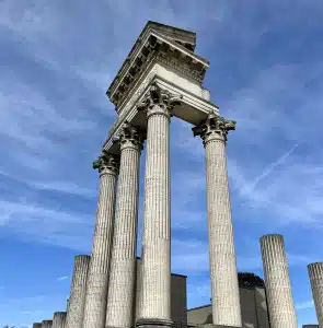 Reste eines alten Tempels in Xanten