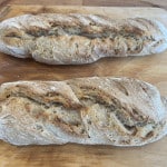 Baguette mit T85 und Maisgrieß