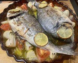 Dorade au four
