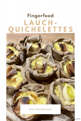 Lauch-Quichelettes als Tapas