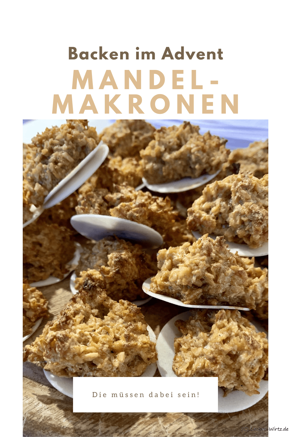 Mandelmakronen zum Advent