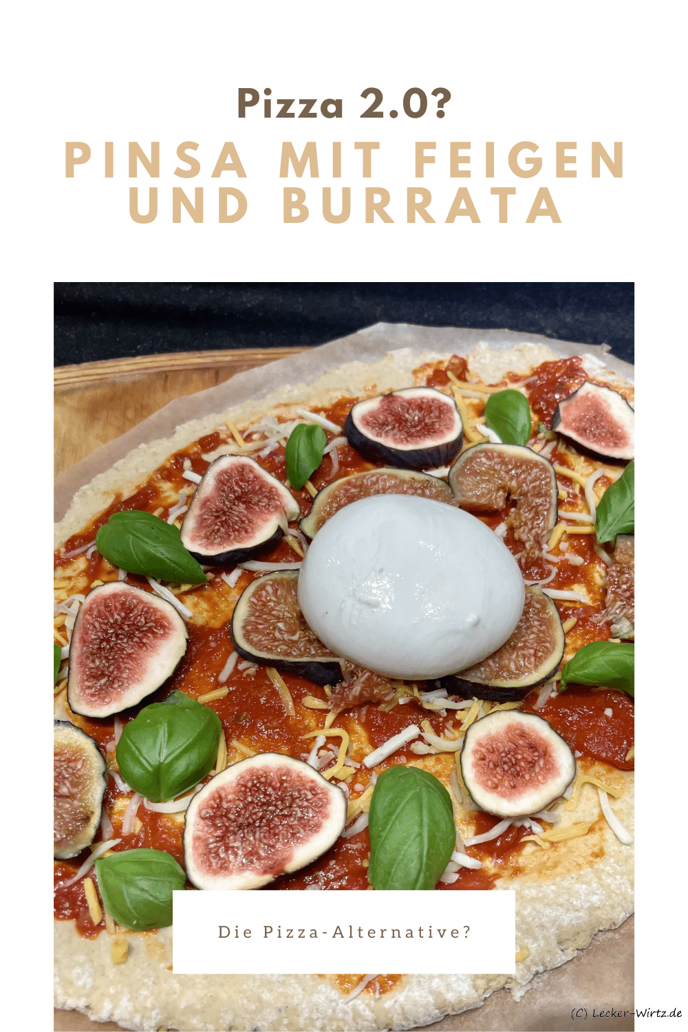 Pinsa mit Feigen und Burrata – die Pizza-Alternative