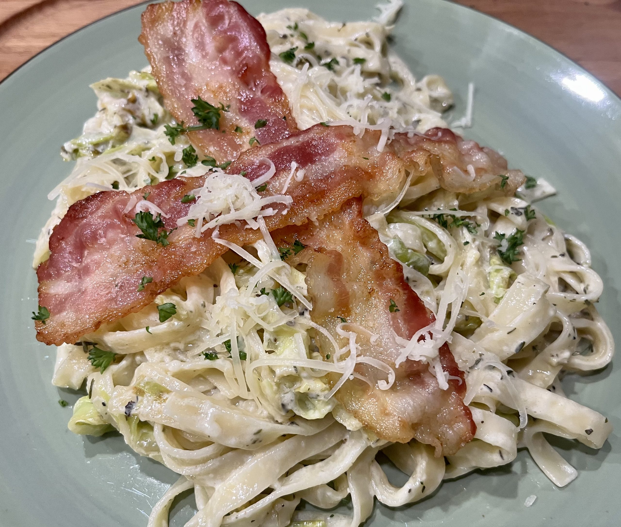 Tagliatelle mit Spitzkohl