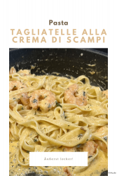 Tagliatelle alla crema di scampi