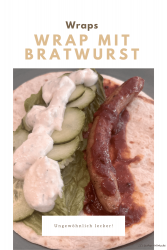 Wrap mit Bratwurst
