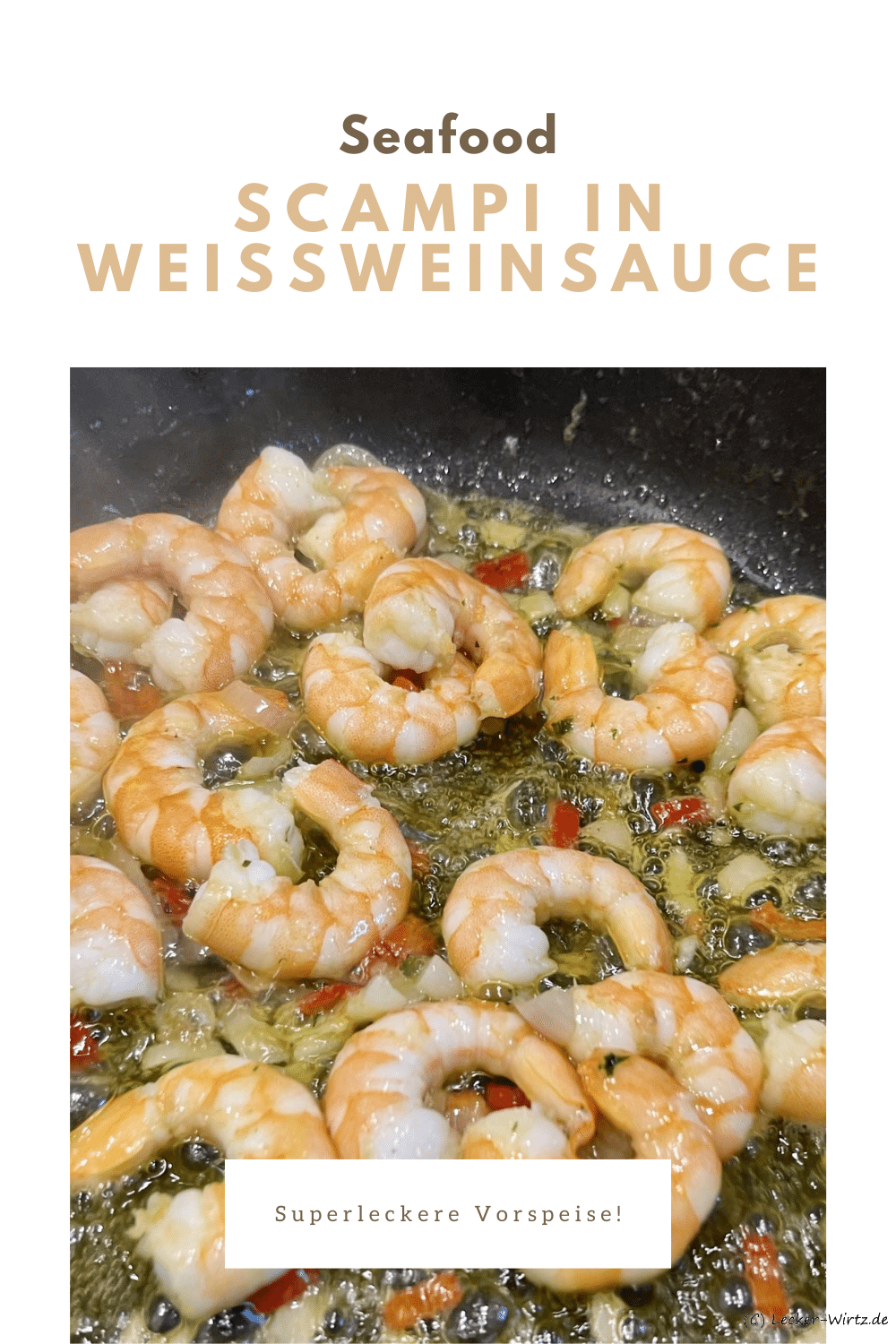 Scampi in Weißweinsauce