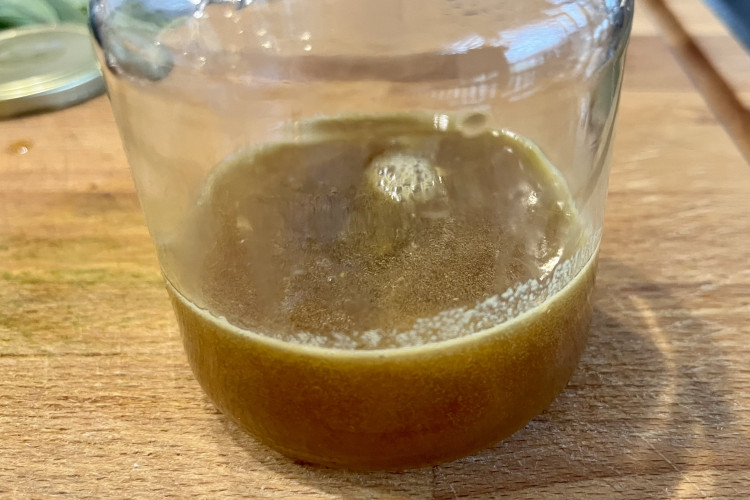 Selbstgemachter Ingwersirup