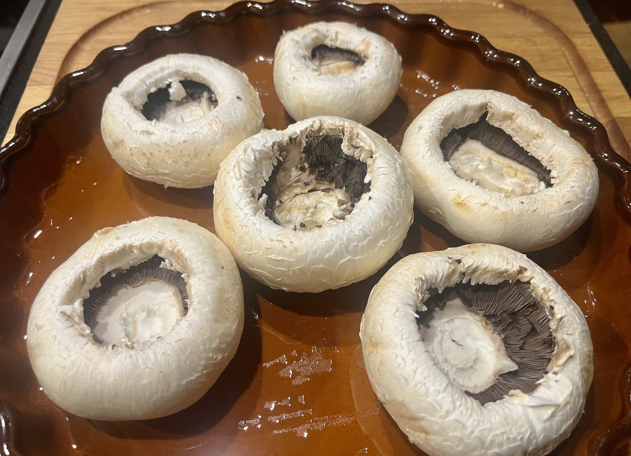 Gefüllte Raclette Champignons