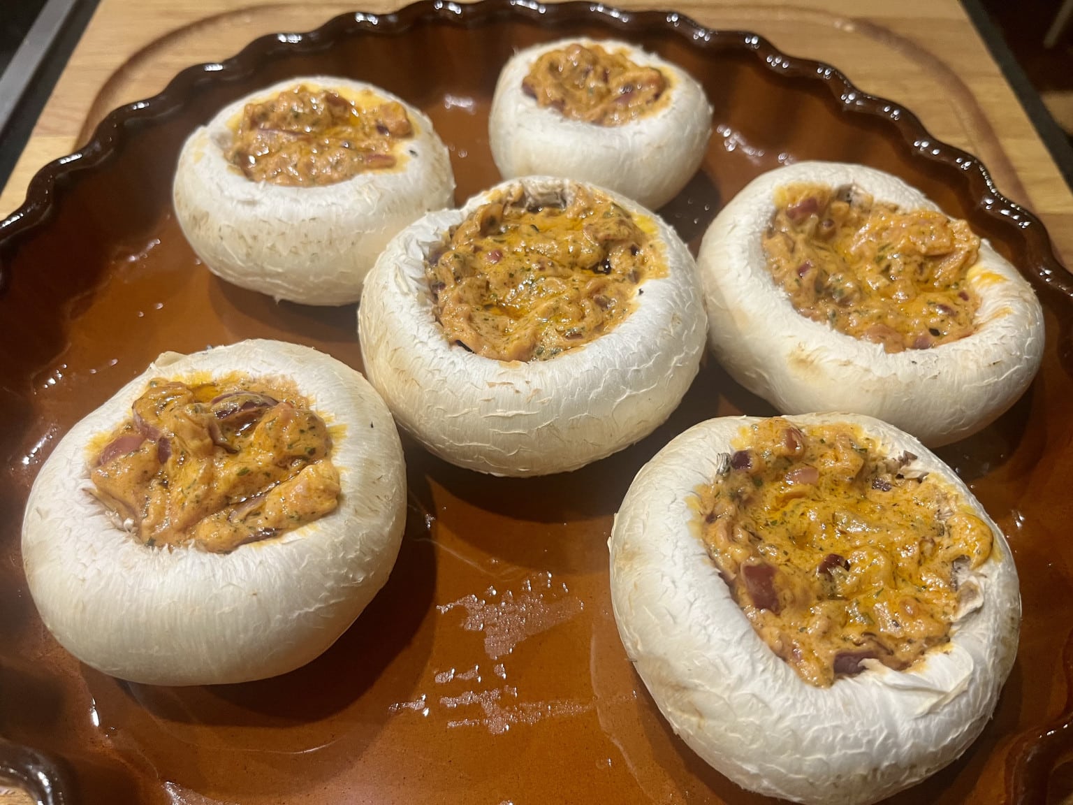 Gefüllte Raclette Champignons Gefüllte Raclette Champignons