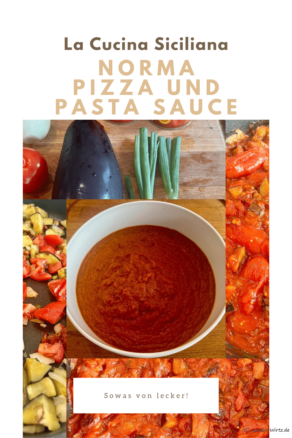 Norma - sizilianische Pizza und Pasta Sauce