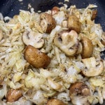 Bayrisch Kraut mit gebratenen Champignons