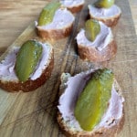 Häppchen Leberwurst