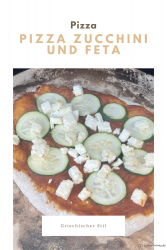 Pizza Zucchini und Feta
