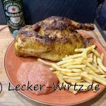 Kip met patat en appelmoes