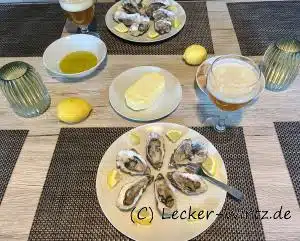 Austern und belgisches Bier