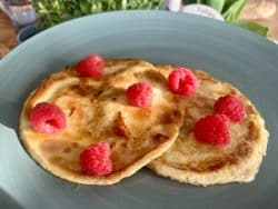 Pancakes mit Himbeertopping