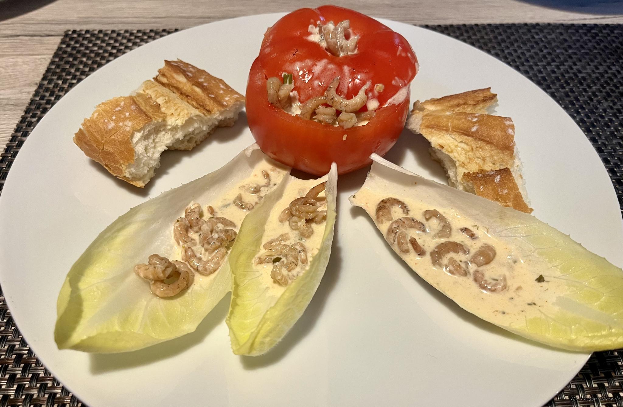 Chicorée mit Nordseegarnelen: Ein Klassiker Chicorée mit Nordseegarnelen: Ein Klassiker