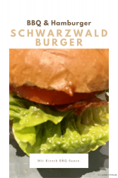Schwarzwald Burger mit Kirsch BBQ-Sauce