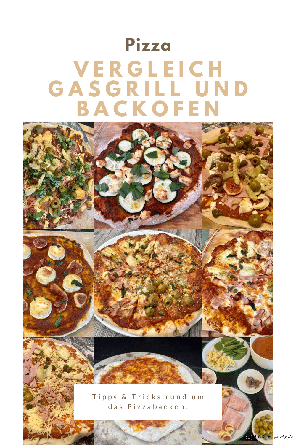 Vergleich Pizza auf dem Gasgrill und im Backofen