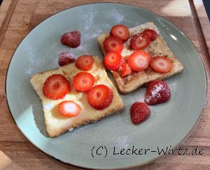 French Toast mit Erdbeeren