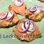 Reibekuchen mit Lachs