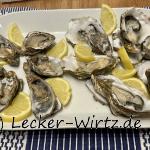 gemischte Austernplatte aus der Normandie