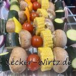 Bunter Gemüse-Grill Spieß