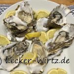 Geöffnete Austern aus Isigny sur mer