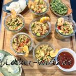 Auftakt zum Grillen mit Dips und Taboulé