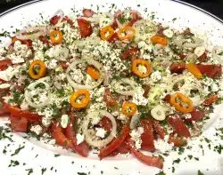 Paprika Bauernsalat mit Thunfisch