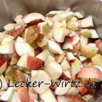 Apfelmus mit karamellisiertem Zucker