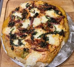 Kastanien-Pizza mit Mangold