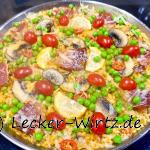 Paella montañas y mar