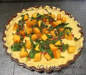 und den Mangold hinzugeben