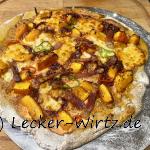 Kastanien-Pizza mit Kürbis