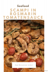Scampi in Rosmarin Tomatensauce