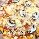Pizza Funghi e Cipolla - Teig mit Lievito Madre