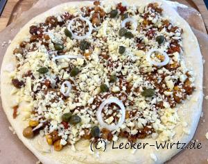 Pizza chili con carne