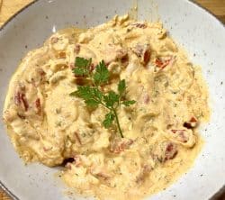 Garnelen in scharfer Cocktailsauce