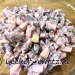 Heringssalat mit roter Bete - rheinischer roter Heringssalat