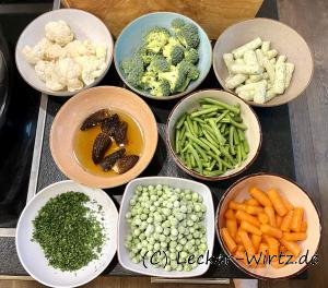 Zutaten für das Leipziger Allerlei