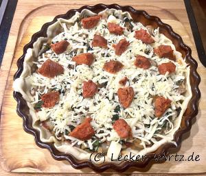Mangold Quiche mit Nduja