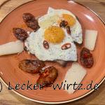 Strammer Julio - Spiegelei auf gebratener Chorizo