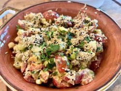 Tomaten-Kichererbsen Salat