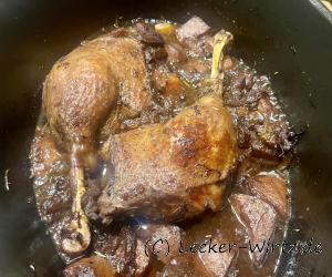 die Gänsekeulen sind fertig