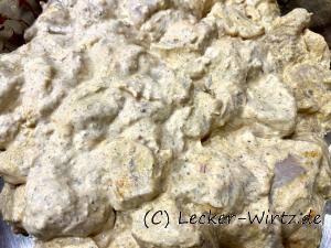 Butter Chicken mariniert in der Joghurtsauce