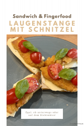 Laugenstange mit Schnitzel