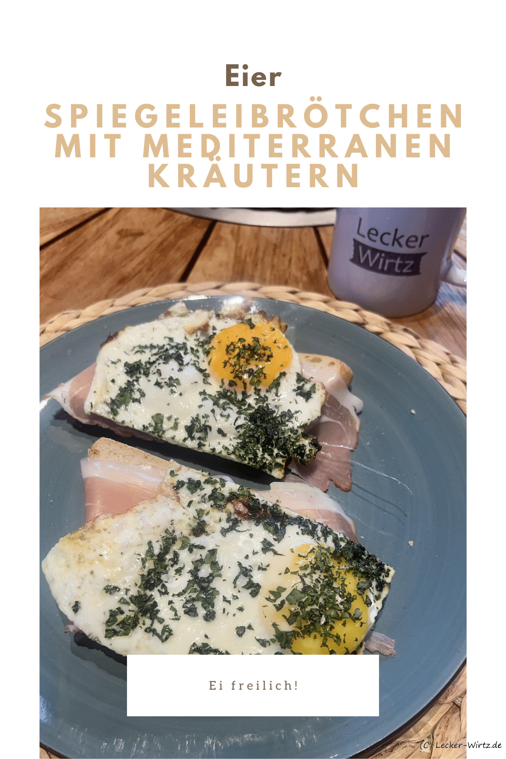Spiegeleibrötchen mit mediterranen Kräutern