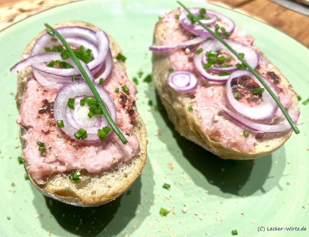 Glücklicher Düxer - Happen Mett gebraten